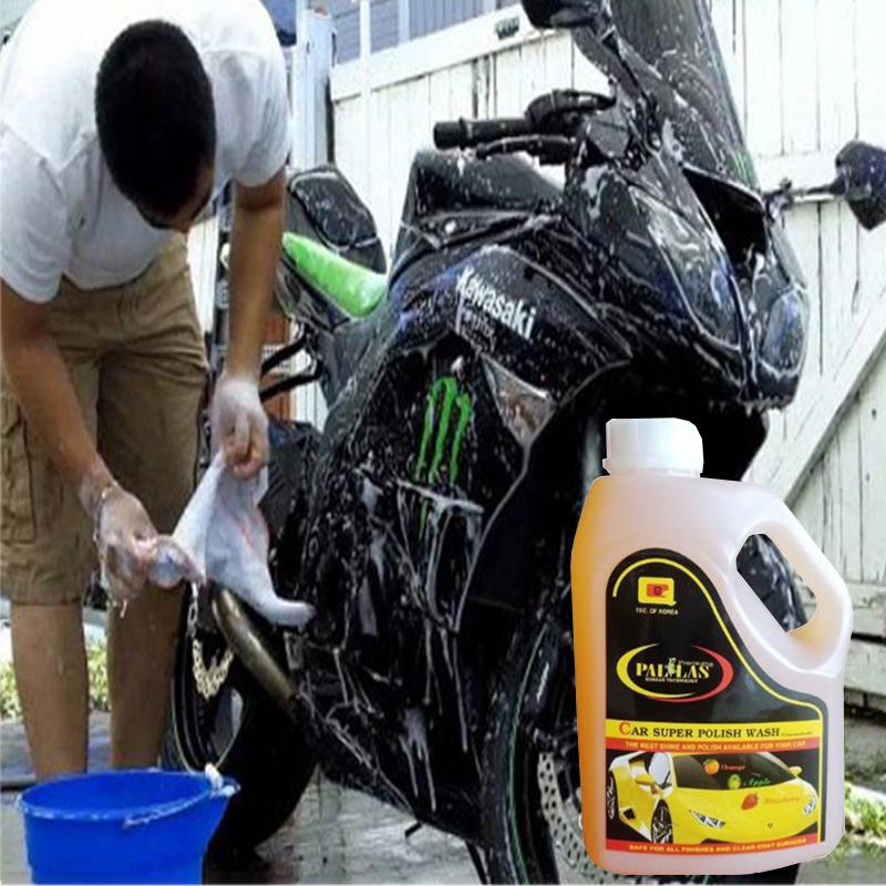 PALLAS super polish wash concentrate 1.5L.Dung dịch rửa xe siêu bảo dưỡng mặt sơn xe hơi, ô tô_P-1502(Giao ngẫu nhiên)