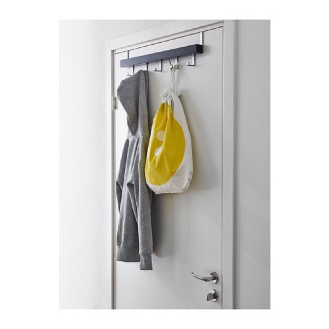 Móc treo quần áo sau cánh cửa TJUSIG sẵn 2 màu ĐEN &amp; TRẮNG CHÍNH HÃNG IKEA THỤY ĐIỂN