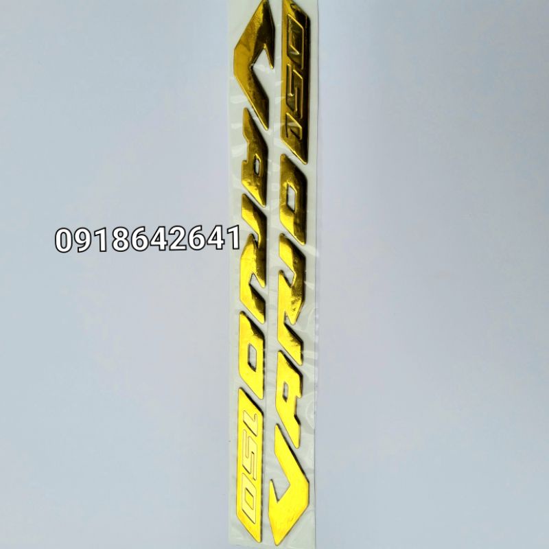 Bộ tem chữ Vario đời 2018-2019 nhựa dẻo như zin