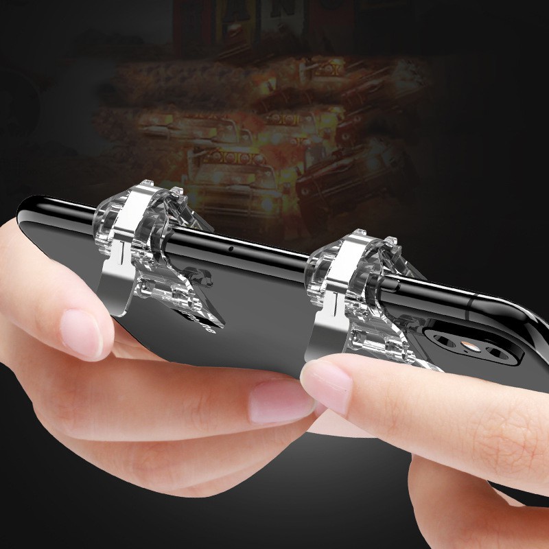 Bộ 2 Nút Bấm Chơi Game Bắn Súng Pubg, Ros Dòng Cải Tiến   Trên Điện Thoại, hỗ trợ các bạn chơi PUBG mobile