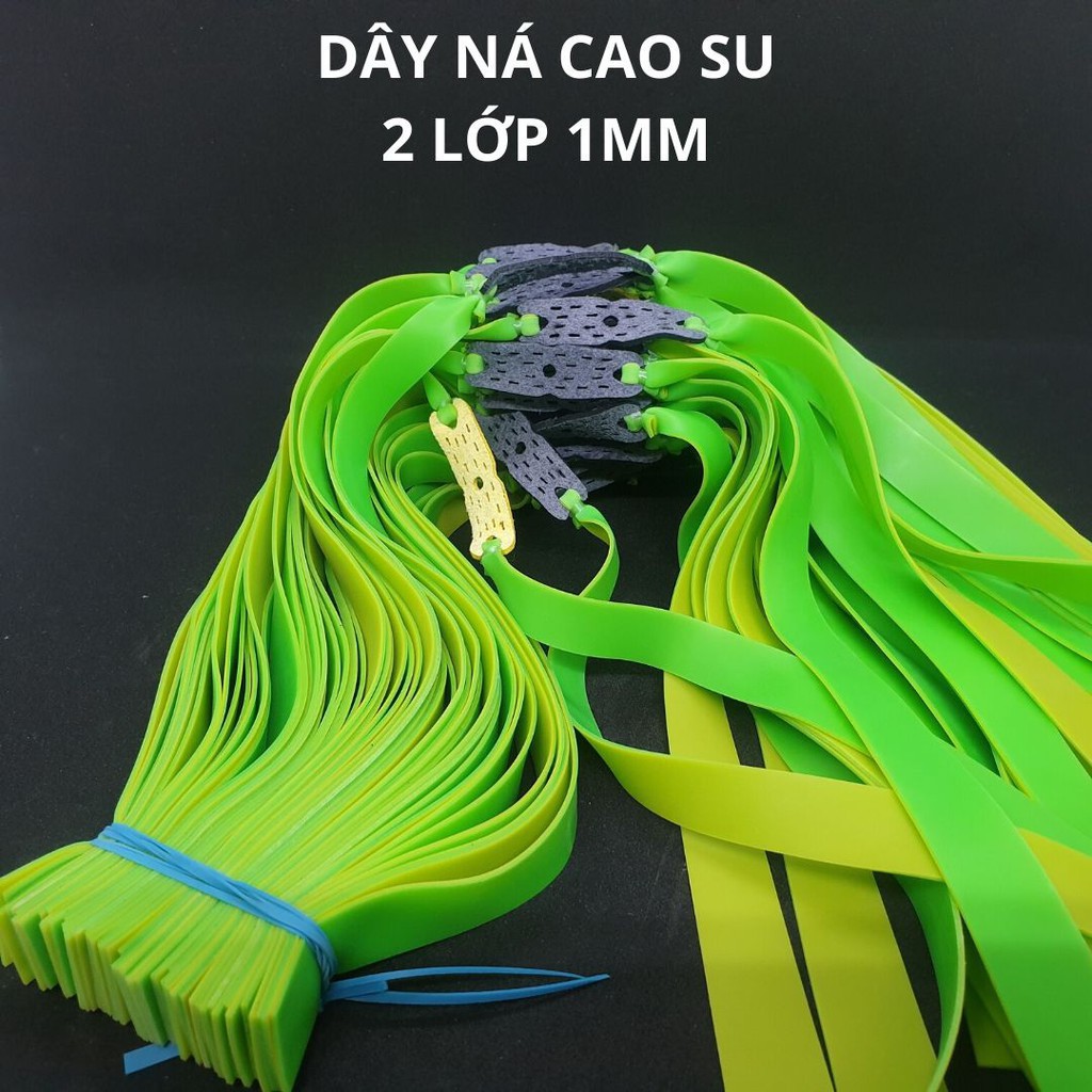 Dây ná cao su 2 lớp dày 1mm, dây ná thun cao cấp độ bền 2 nghìn lần