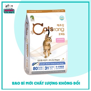 Thức ăn hạt cho mèo mọi độ tuổi Catsrang Hàn Quốc 2kg, thức ăn khô cho chó, cám chó