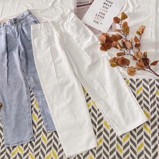 Quần Baggy Jean Nữ Xếp Ly Eo Độc Lạ 94