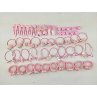 Combo 40 kẹp tóc và dây cột tóc cho bé
