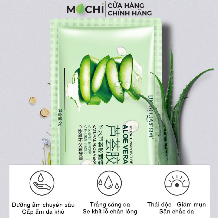 Mặt Nạ Ngủ Nha Đam Lô Hội BIOAQUA Cấp Ẩm, Dưỡng Trắng, Thải Độc Giảm Mụn Nội Địa Trung Chính Hãng - MOCHI SHOP | BigBuy360 - bigbuy360.vn