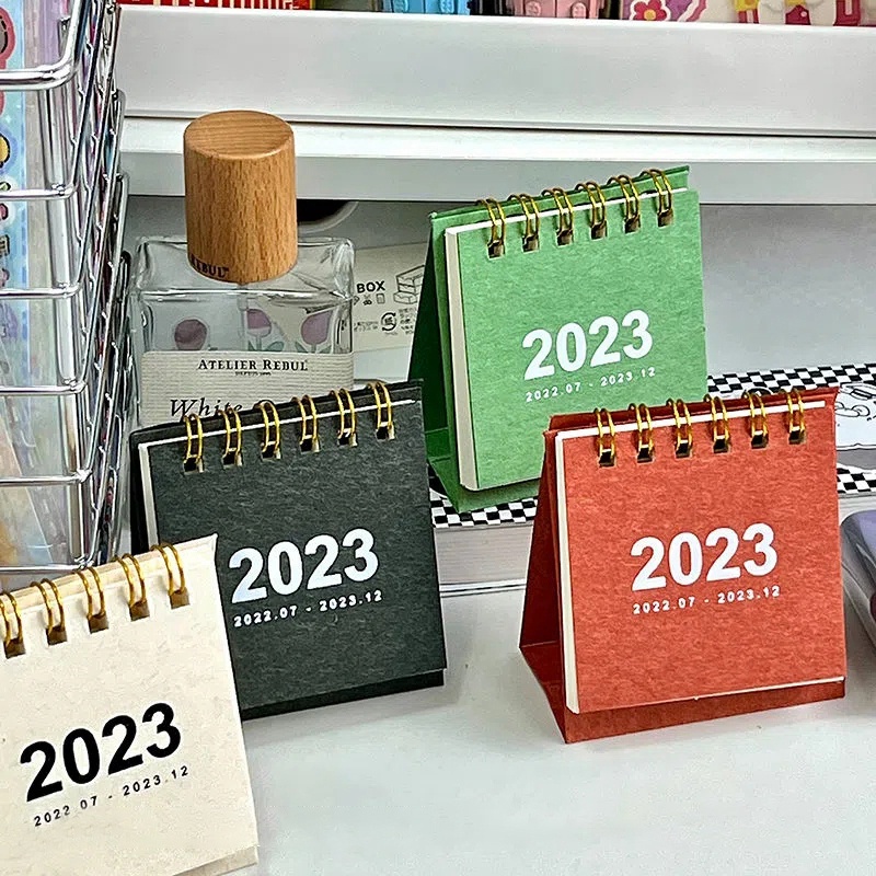 Lịch Năm 2023 Mini Để Bàn Nắp Lật ​Lịch Để Bàn Nhỏ Gọn Dễ Thương Dành Cho Trẻ Em