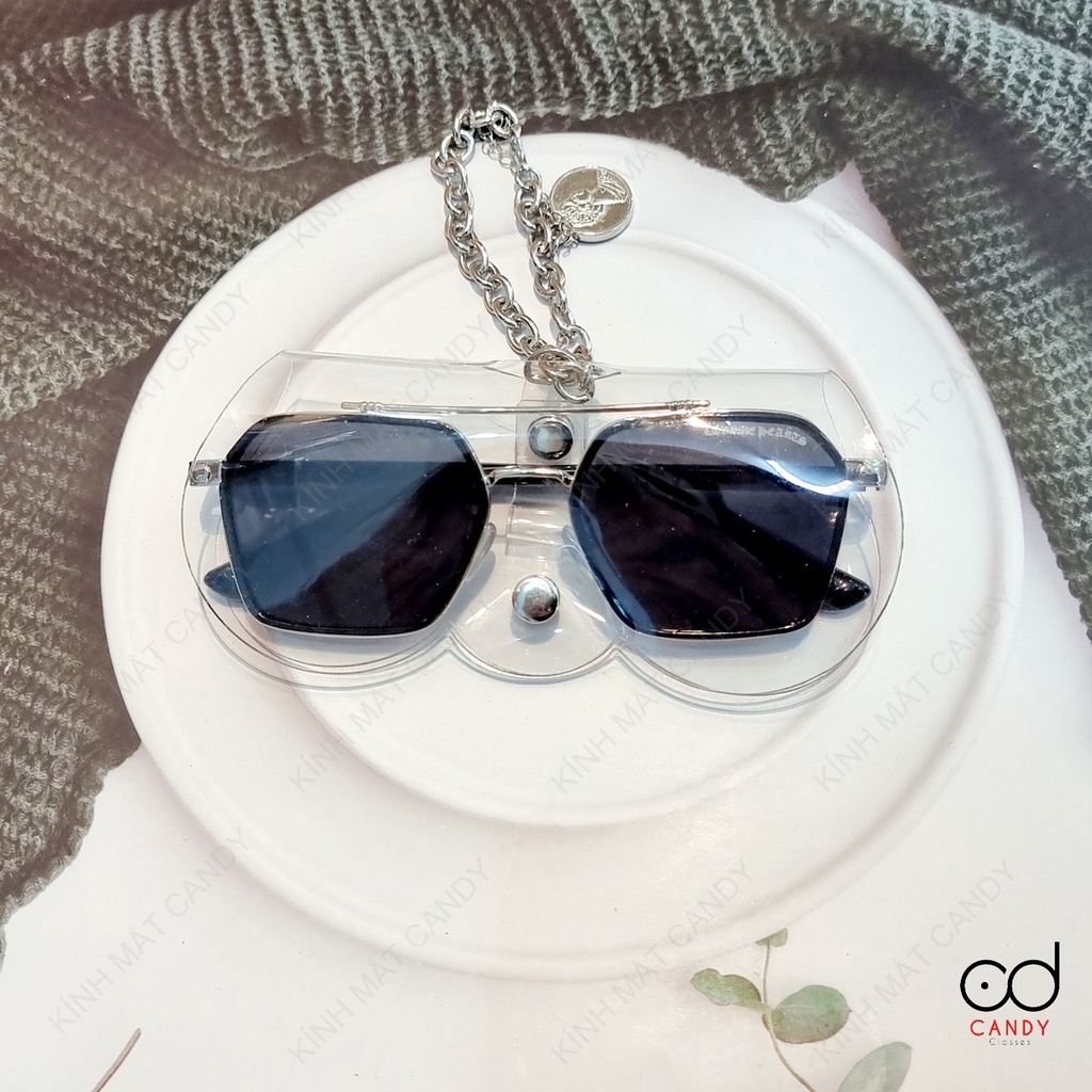 Bao đựng kính cao cấp có dây xích