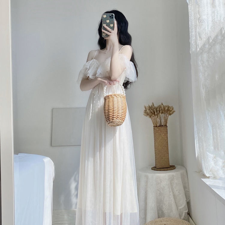 Đầm Trễ Vai Phối Ren Thời Trang Dành Cho Nữ