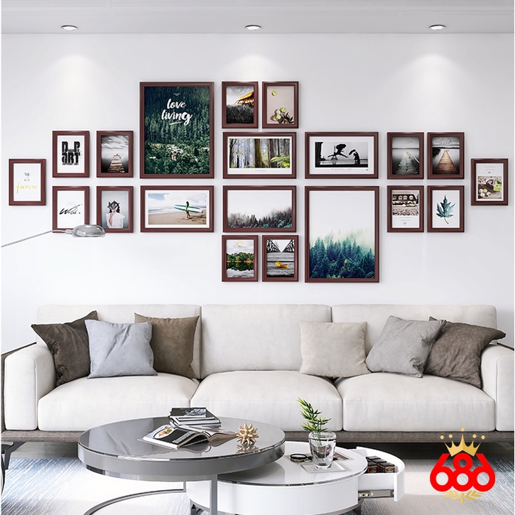 In Ảnh Treo Tường Bộ Khung DX-022 Trang Trí Phòng Khách Bộ Khung Ảnh Cưới Ảnh Em Bé Phong Cách Bắc Âu Tối Giản