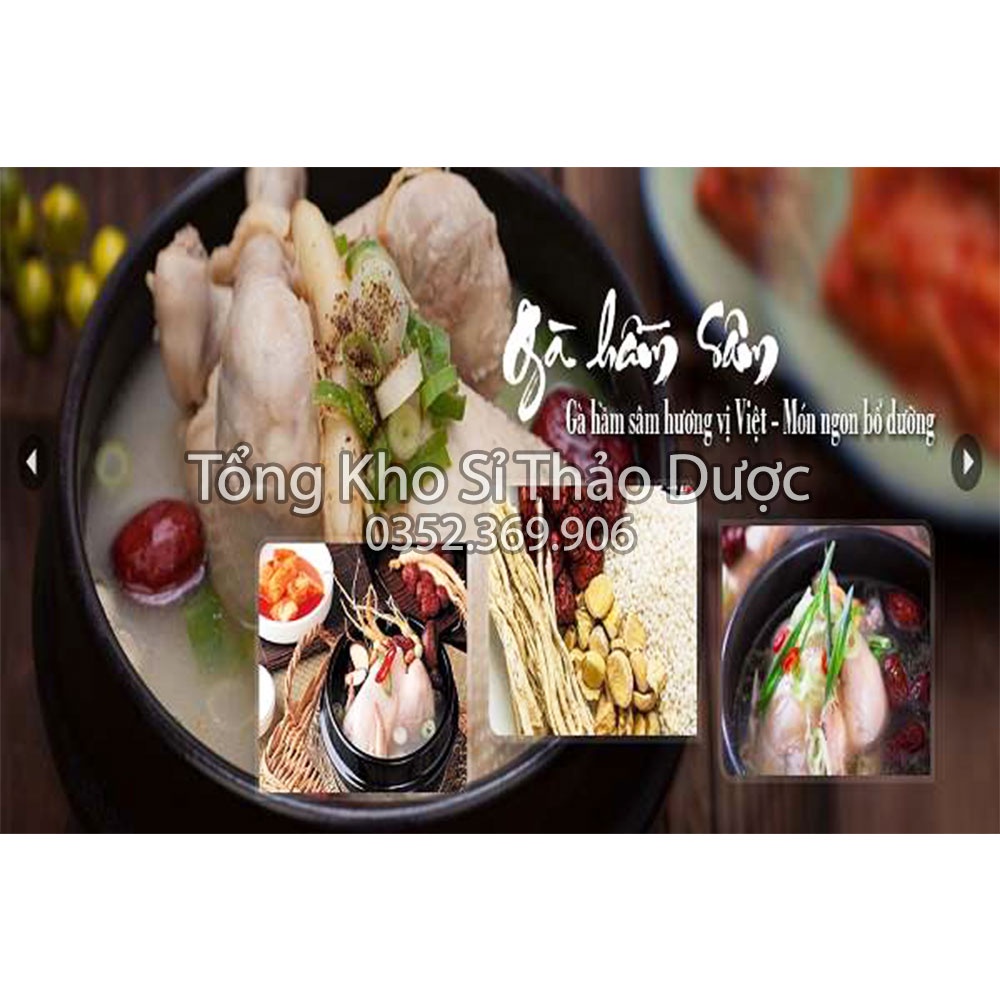 Gói gia vị hầm gà nhân sâm hàn quốc (Nguyên liệu gà hầm, soup)