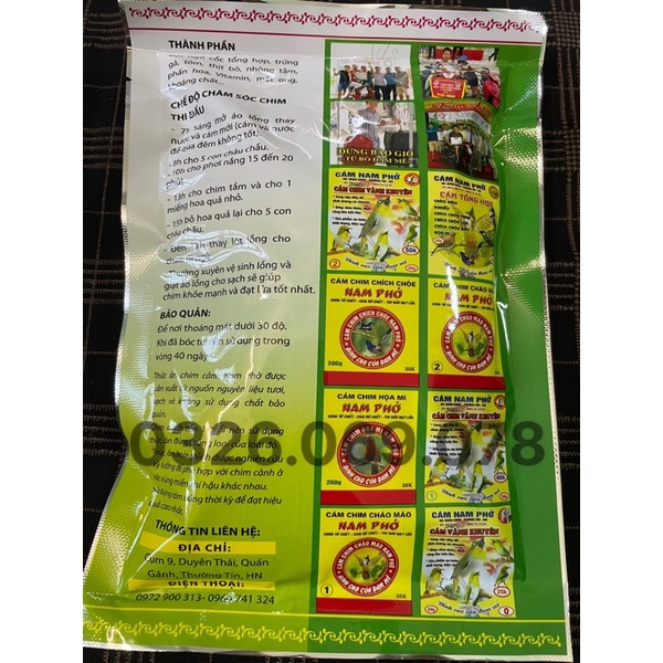 Cám Nam Phở chào mào số 1 cao cấp gói 200g