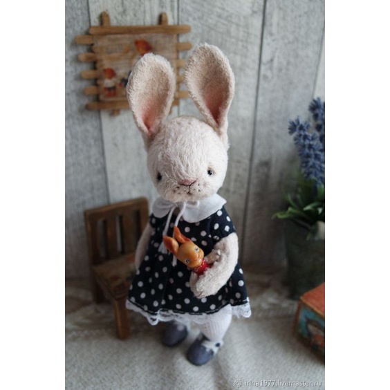 DIY nguyên liệu tự thêu thỏ bông mini size- kit handmade RABBIT tự làm quà tặng- BÁCH HÓA NA NA
