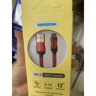 (sạc androi micro) Dây sạc microcom nk5