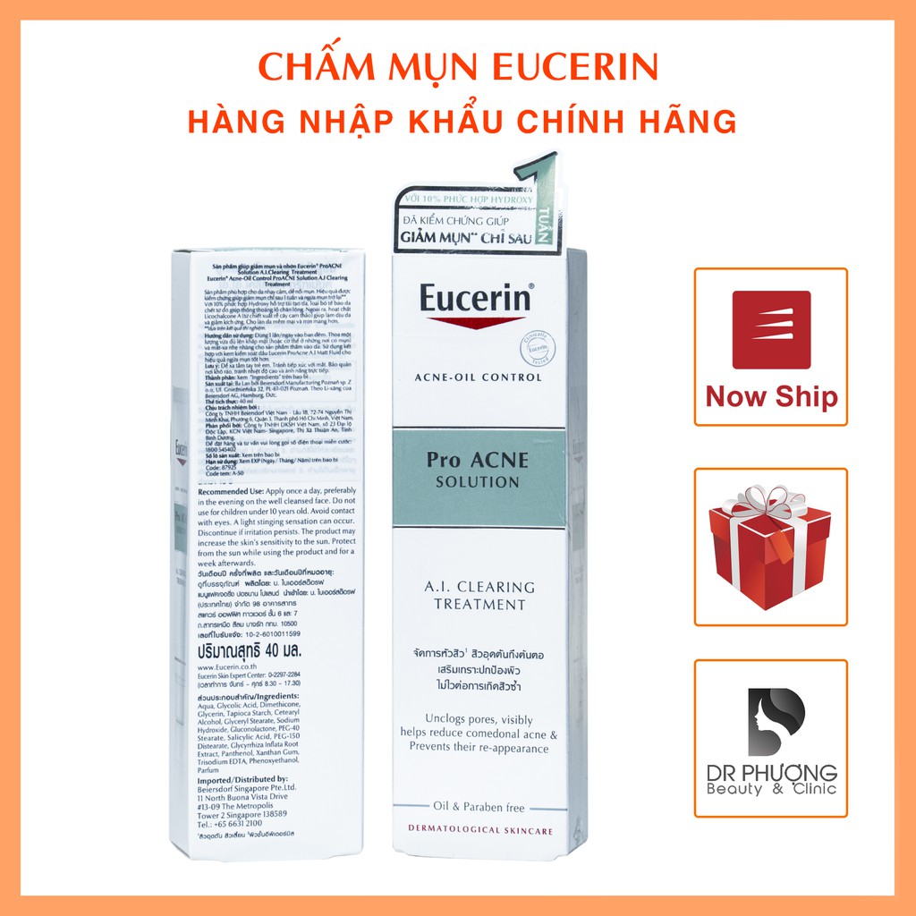 Kem bôi mụn Eucerin Pro Acne Solution A.I Treatment