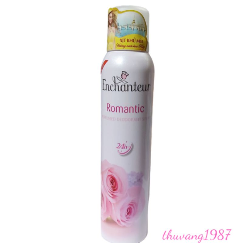 Xịt khử mùi Enchanteur hương nước hoa pháp 150ml