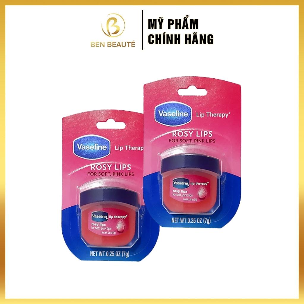 Sáp Dưỡng Môi Vaseline Lip Therary Rosy Lips 7g [Hàng Mỹ]