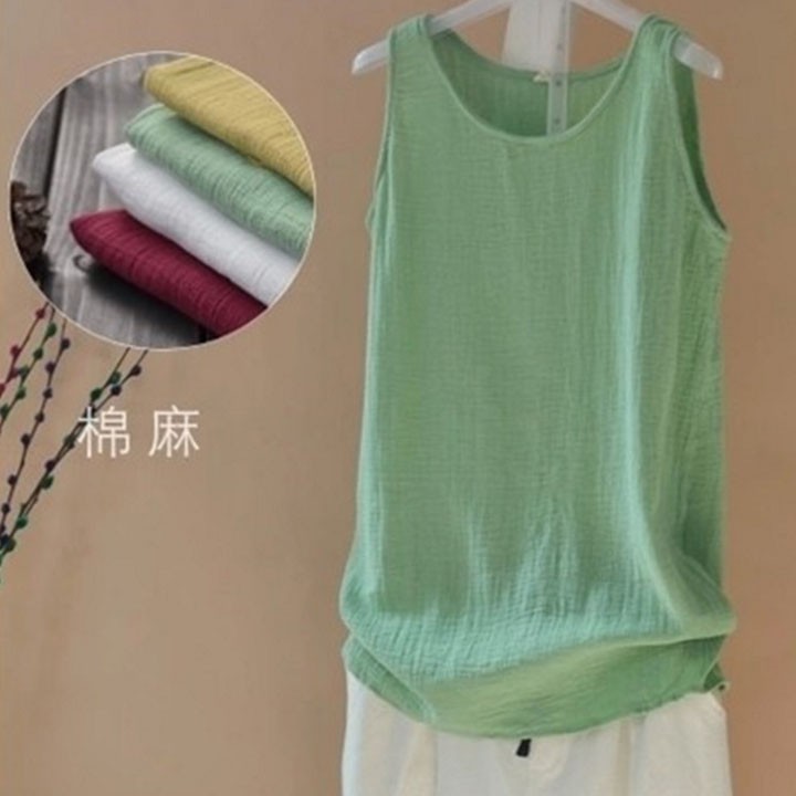 Áo sát nách ba lỗ nữ đẹp chất liệu thô đũi năng động