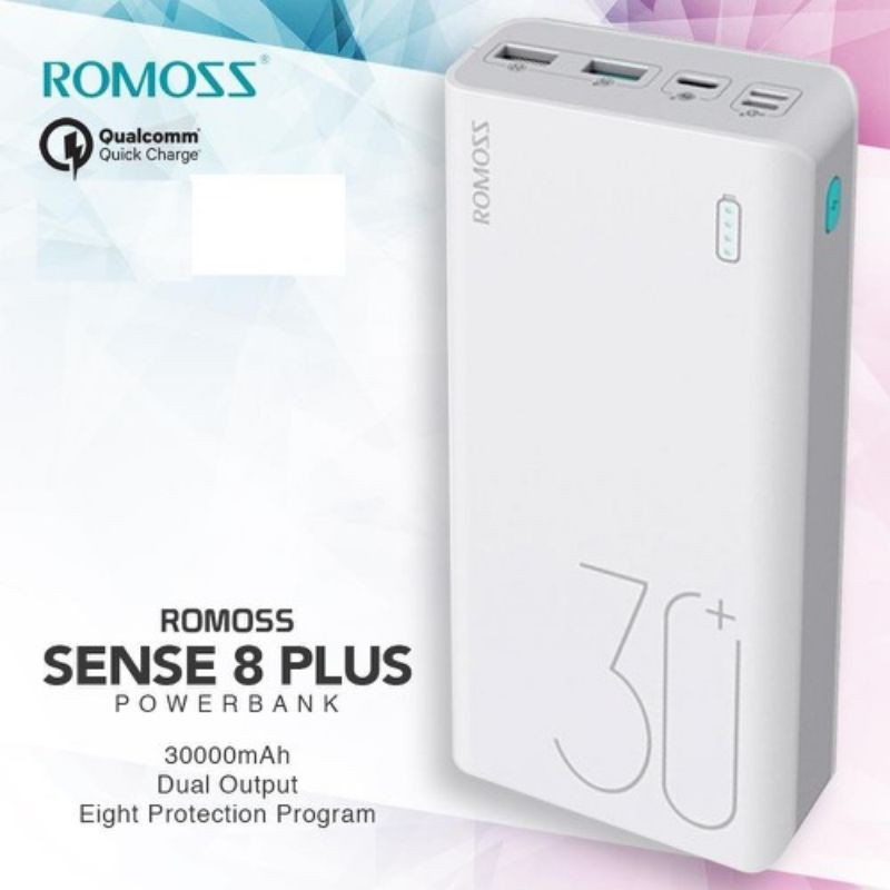 Pin Dự Phòng Romoss Sense 8+ 30.000mAh