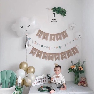 set bóng sinh nhật hàn quốc vintage