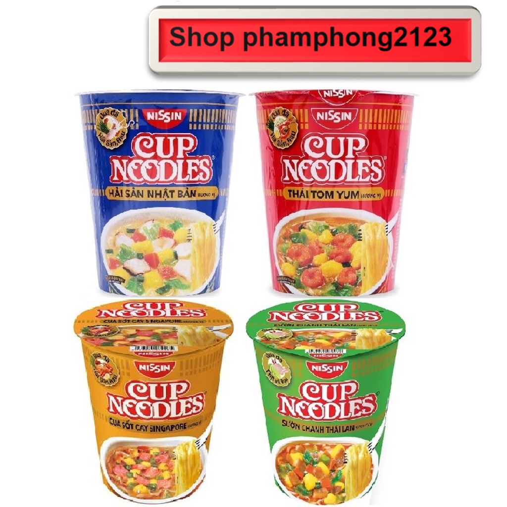 Thùng 12Ly - Mì Nissin Cup Noodles