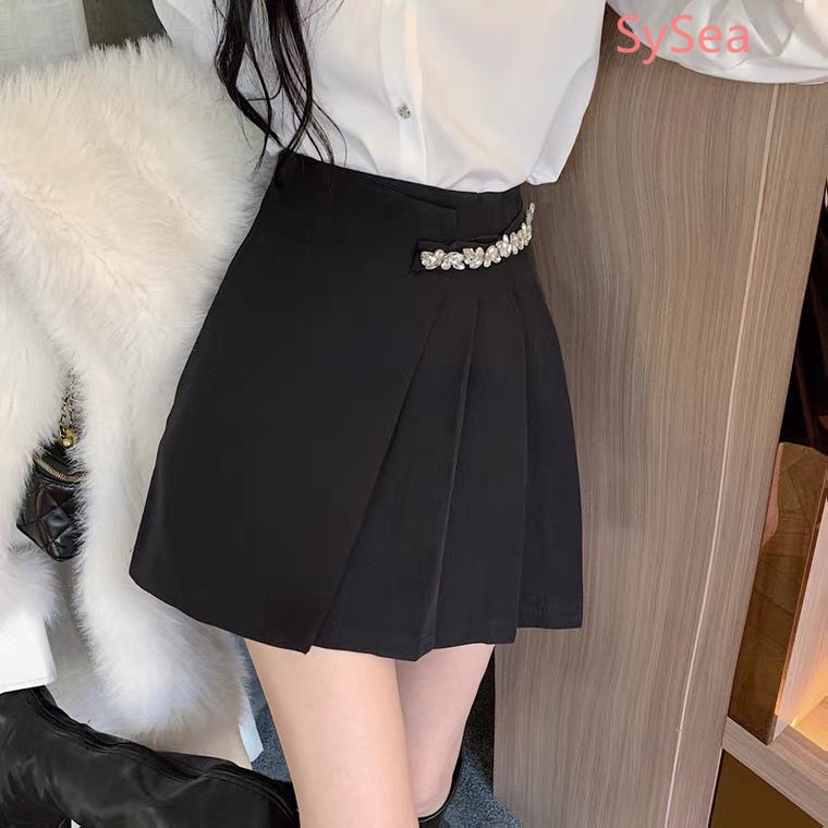 Chân Váy Xếp Ly Đính Đá Thời Trang Mùa Hè Cho Nữ