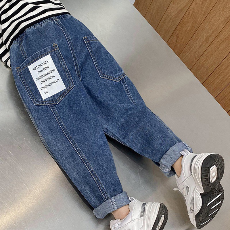 Quần jeans ống đứng thời trang năng động cho bé trai