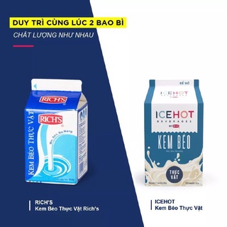 Kem béo thực vật Rich s hộp lùn 454g