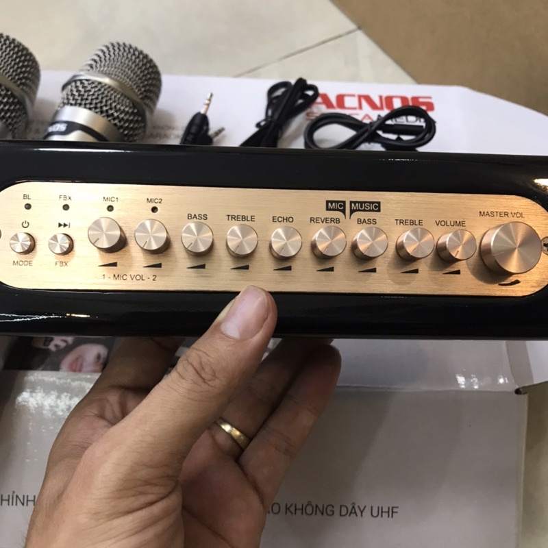 Vang cơ mini Acnos Mi30, Mi30S + kèm 2 micro nhôm + tặng 2 chống lăn - Hàng chính hãng - Gia khang shop