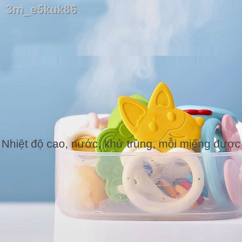 [hàng mới]Bộ đồ chơi trẻ em sơ sinh evoceler của Anh xếp hình bé 0-3-6 tháng tuổi và 1 biết nhai có dây buộc