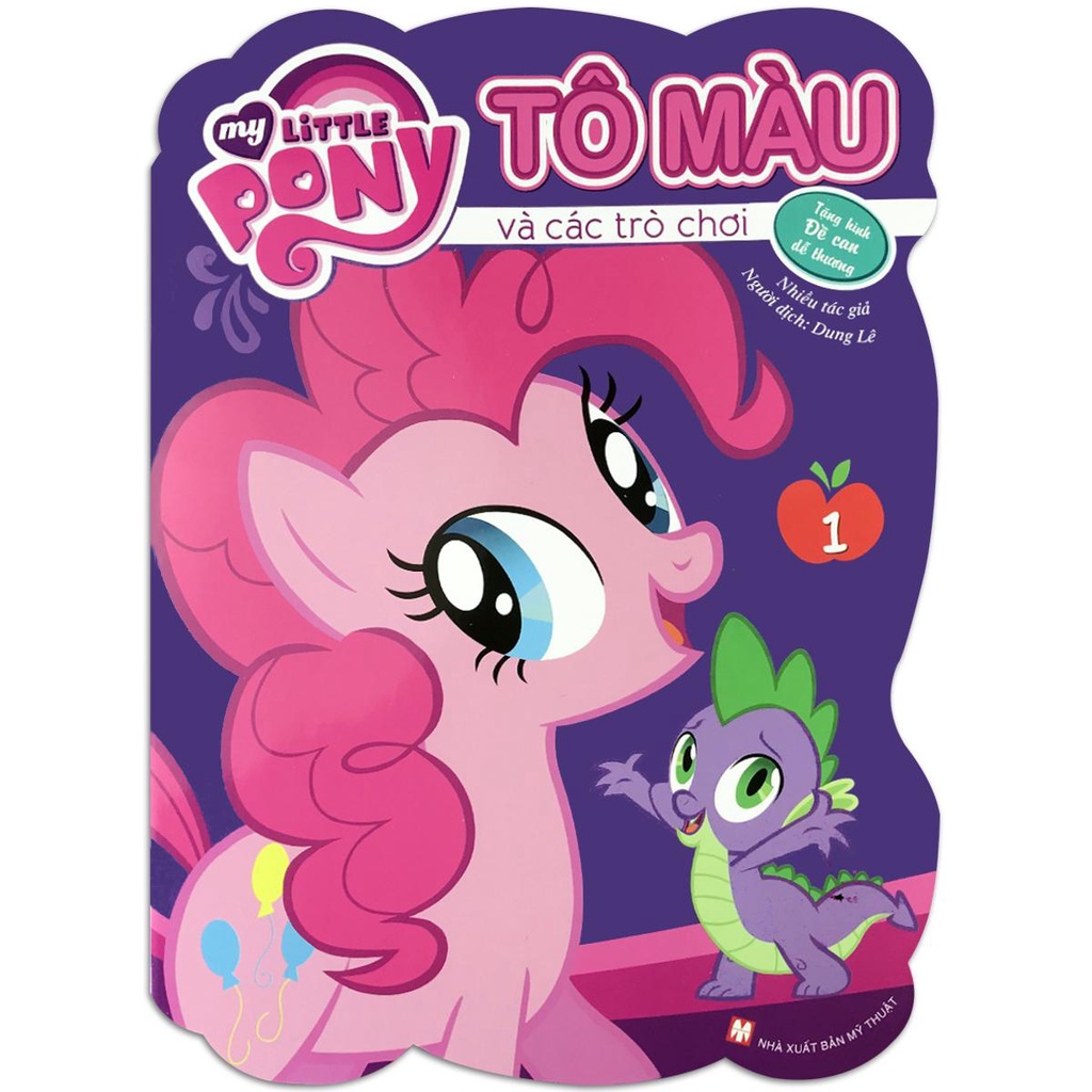 Sách - My Little Pony - Tô Màu Và Các Trò Chơi - lẻ tùy chọn (2-6 tuổi) Tặng hình đề can dễ thương