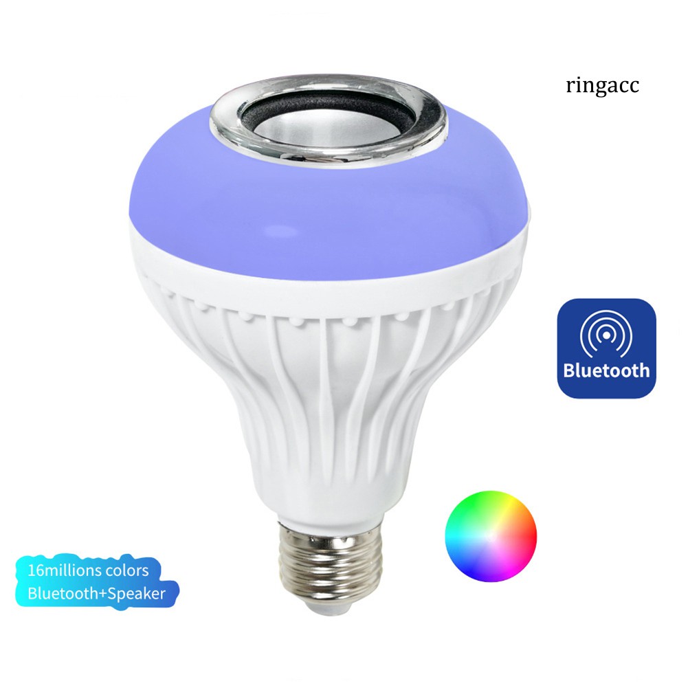 RC_E27 Smart Light Bulb LED Wireless Bluetooth APP Remote Control Music Play Lamp