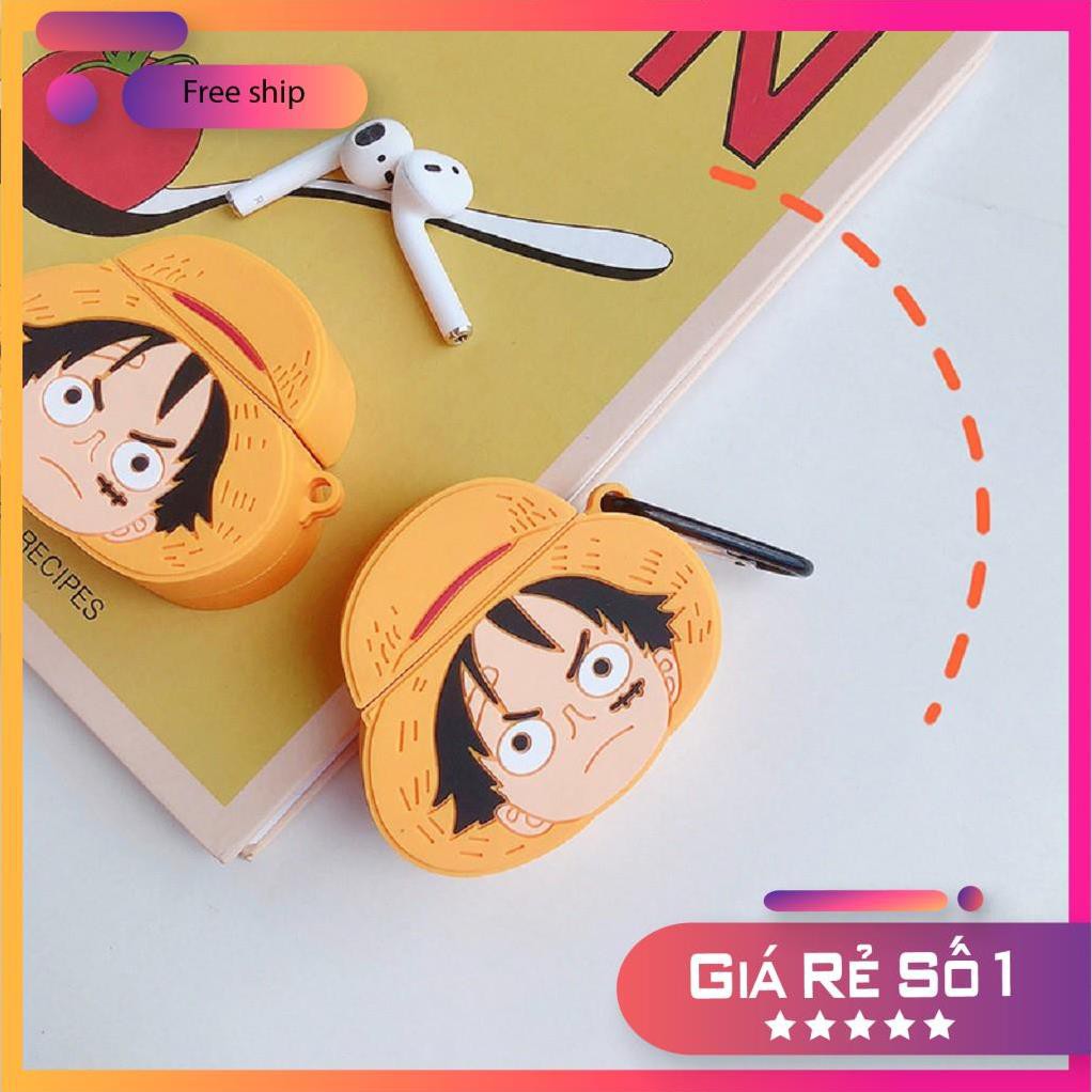 Airpods Case ⚡Freeship ⚡ Vỏ Bọc AIRPODS Cute Luffy Case Tai Nghe Không Dây Airpods 1/ 2/ i12