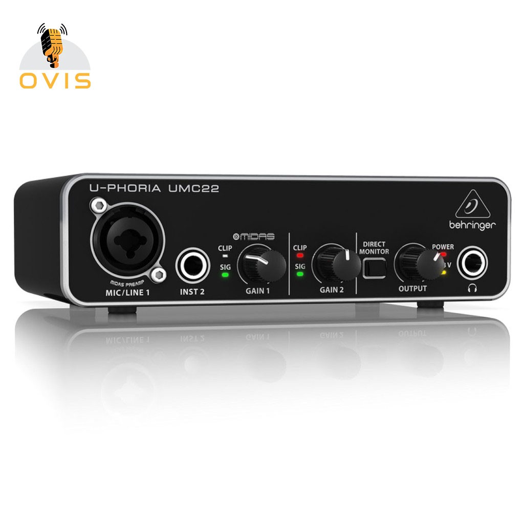 Behringer U-PHORIA UMC22 - Sound Card Thu Âm và Làm Nhạc