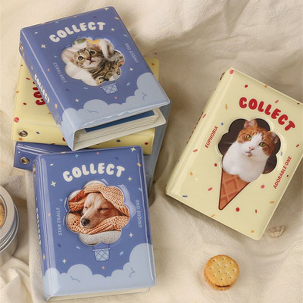 Quyển album sưu tầm thẻ thần tượng kích thước 3inch bìa họa tiết hoạt hình dễ thương
