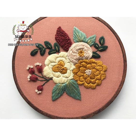 DIY Plants Thêu Kit May Kit Vá Cross Stitch Thủ công Trang trí nội thất Thủ công mỹ nghệ Wall Art hoa cỏ- handmade na na