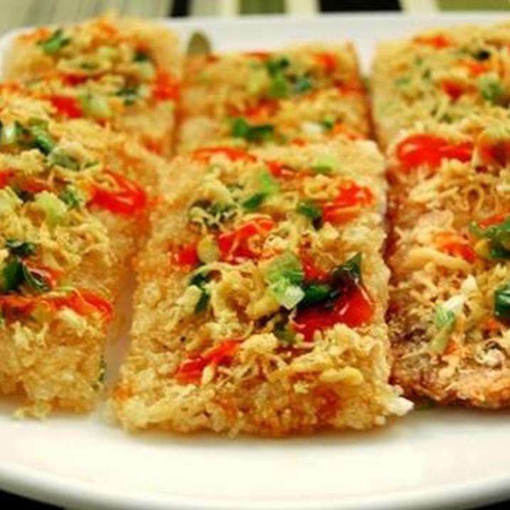 Cơm cháy chà bông tẩm gia vị Ninh Bình Vàng xách 4 hộp 250g - Vườn Đặc Sản