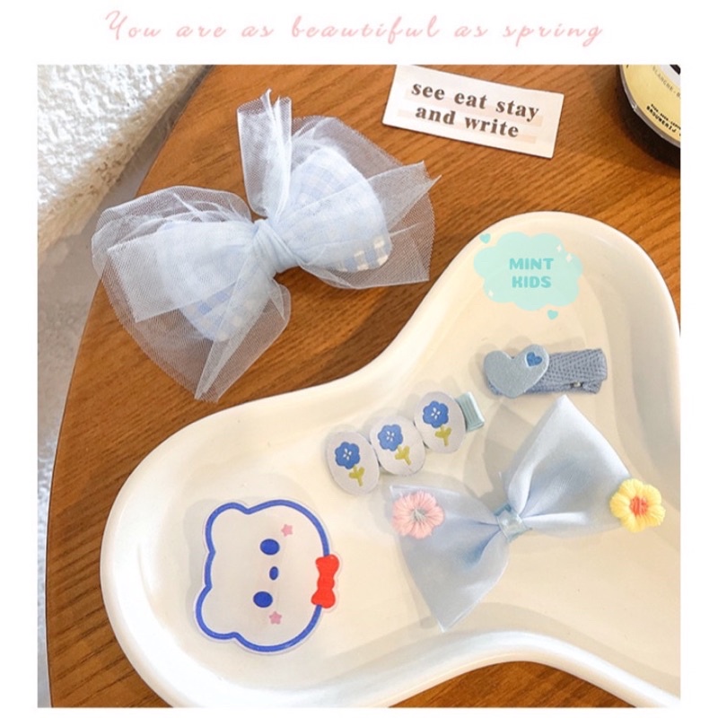 Set 5 kẹp tóc cho bé siêu xinh PKT-04