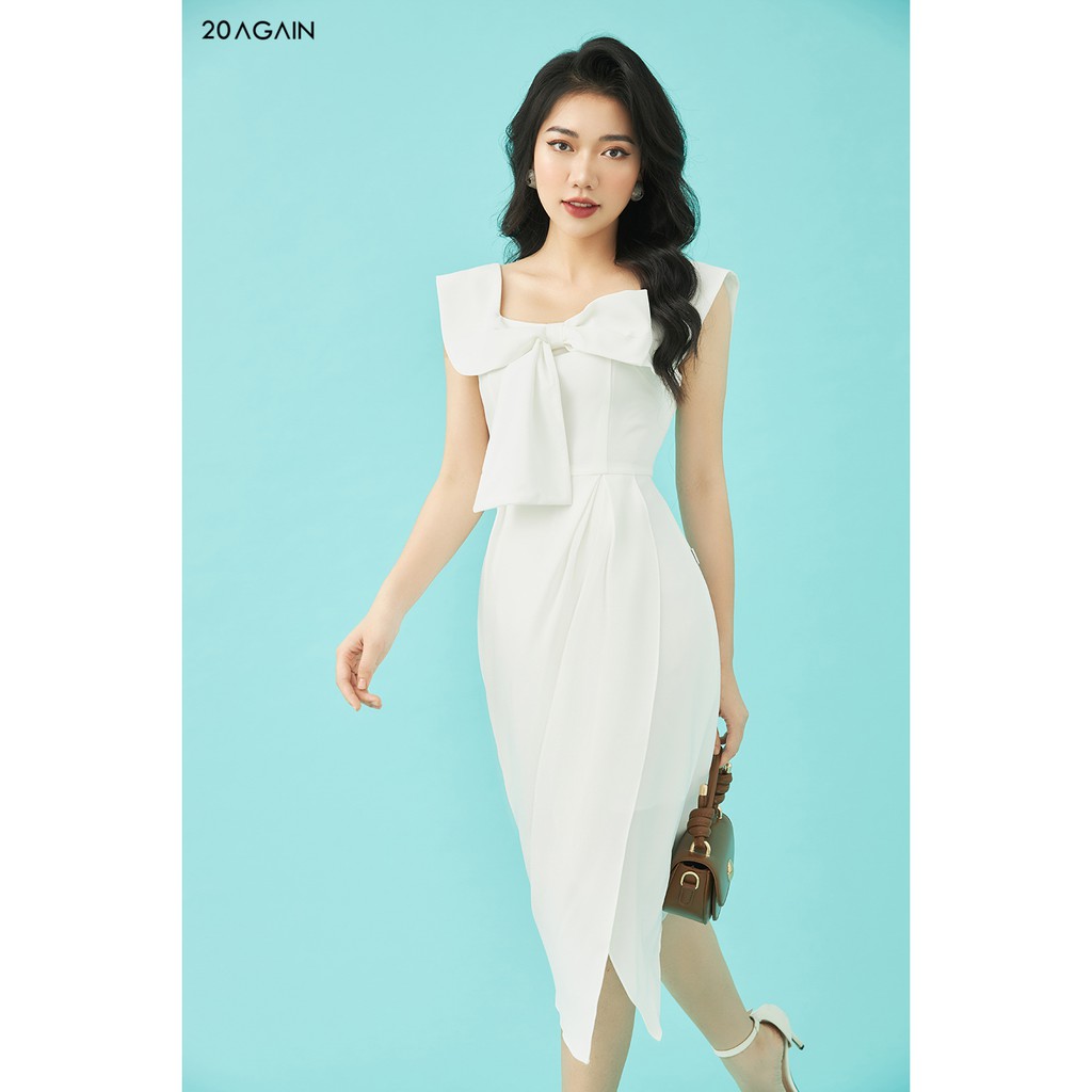 Đầm Ôm Bèo Nơ Vai 20AGAIN DOA0977 | BigBuy360 - bigbuy360.vn