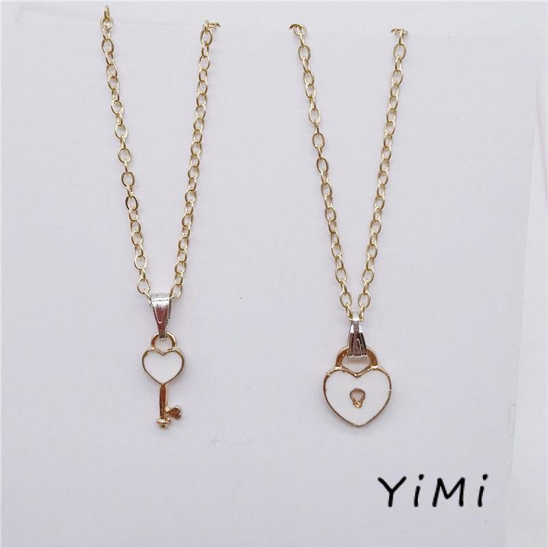 🔥🔥🔥 Vòng cổ cặp đôi hình dạng chìa khóa tình yêu bằng vàng cổ điển