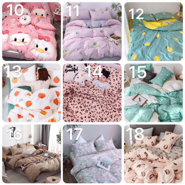 Set chăn ga  4 món