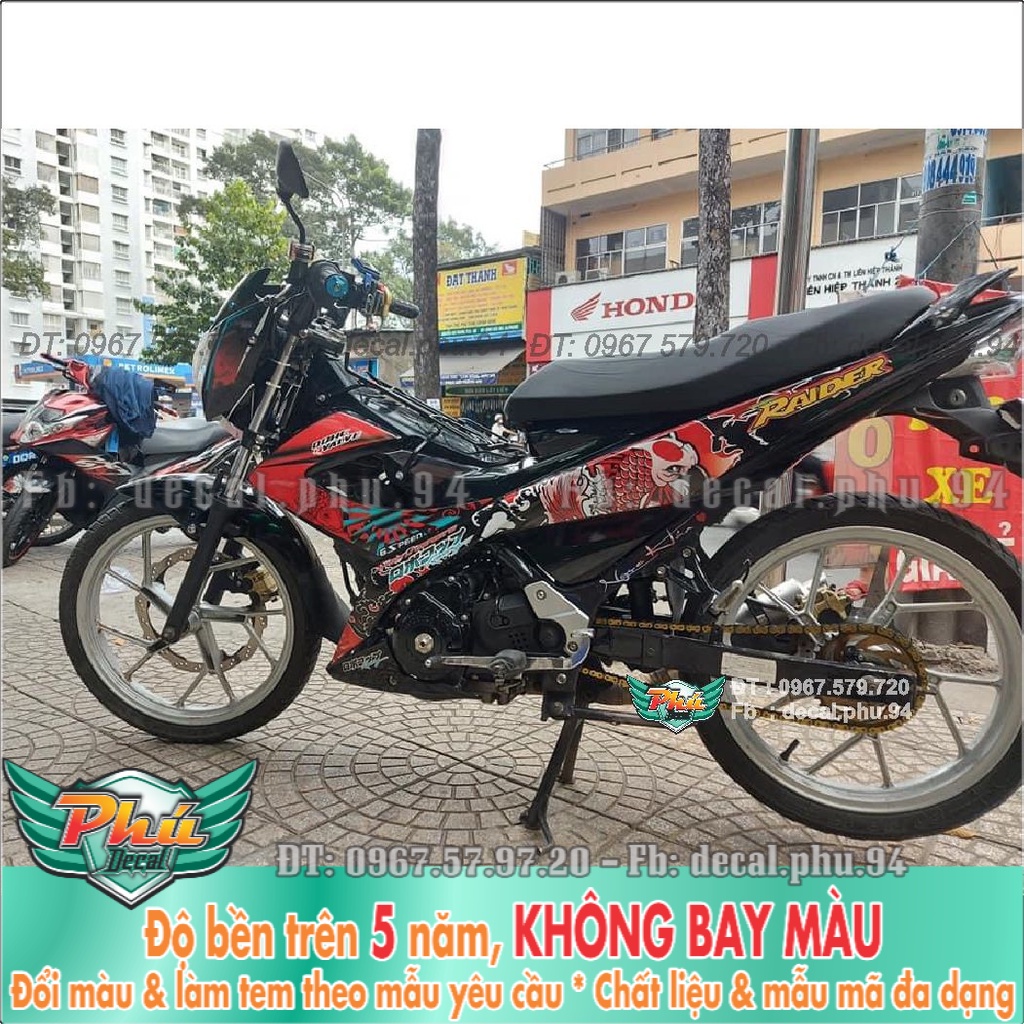 Tem Rời Raider Xăng cơ cá chép (K) -1