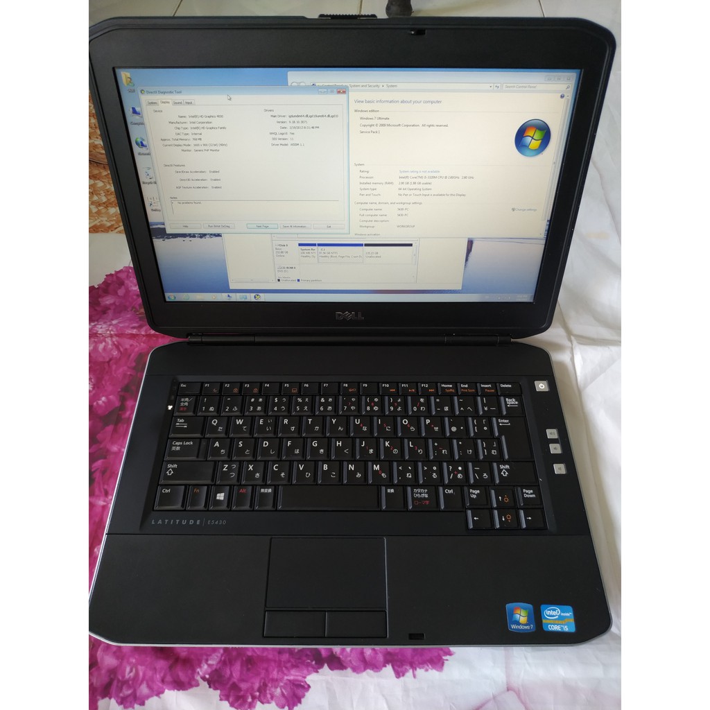 Laptop Dell 5430 i5/4G/250G hàng xách tay