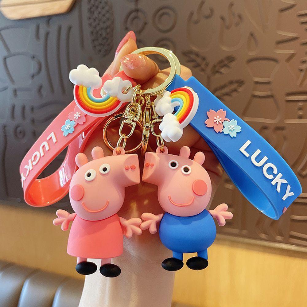 Móc Khóa Hình Chú Heo Pe-Pa / Peppa Hoạt Hình Dễ Thương