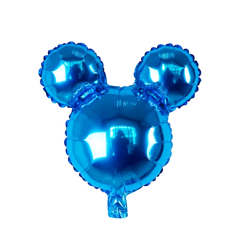 1 Bong Bóng Lá Nhôm Hình Đầu Chuột Mickey Mini Trang Trí Tiệc Sinh Nhật Cho Bé
