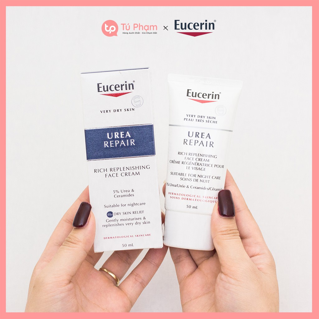 Kem Dưỡng Eucerin Urea Repair Rich Replenishing Face Cream 5 Urea
