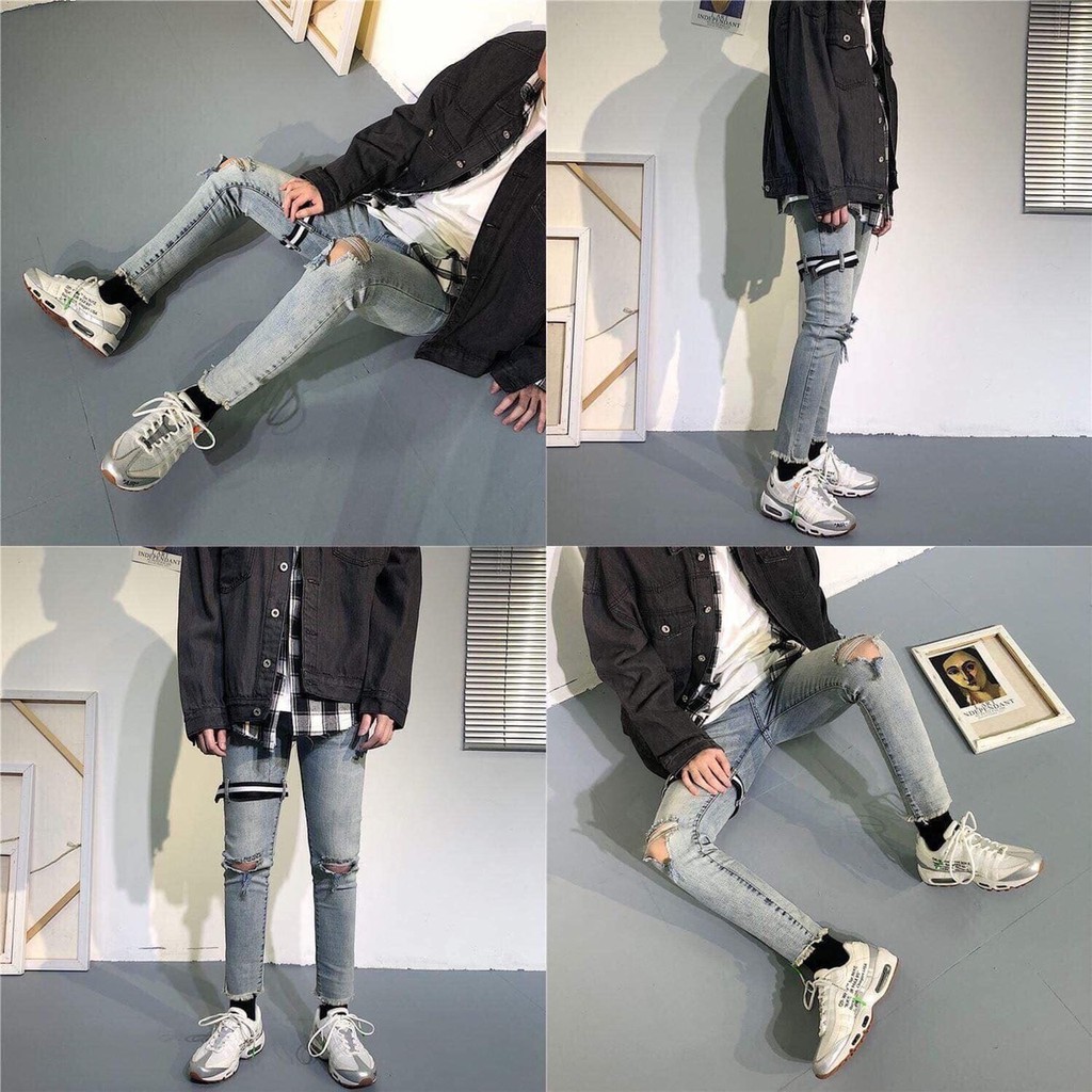 Quần JEAN KUN101 Quần baggy jeans Nam hàn quốc | BigBuy360 - bigbuy360.vn