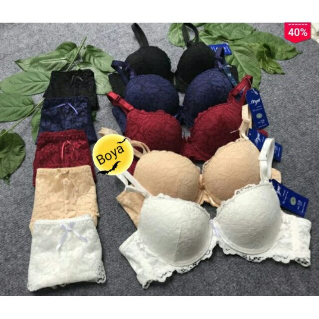 ♥️ Shop Uy Tín ♥️ [Đồ Lót Nữ] Bộ Đồ Lót Ren Boya Siêu Độn 5cm Chính Hãng mút dày