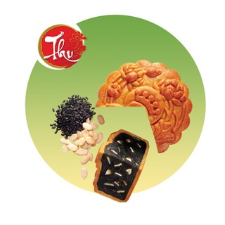 Bánh chay mè đen hạt dưa bánh trung thu kinh đô + hộp đựng