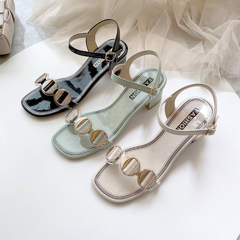 Giày Cao Gót Quai Dây Thời Trang Hàn Quốc Cho Nữ