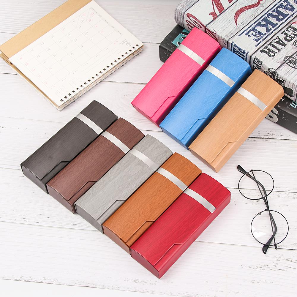 Hộp Bảo Vệ Mắt Kính Hình Chữ Nhật Vân Gỗ Độc Đáo